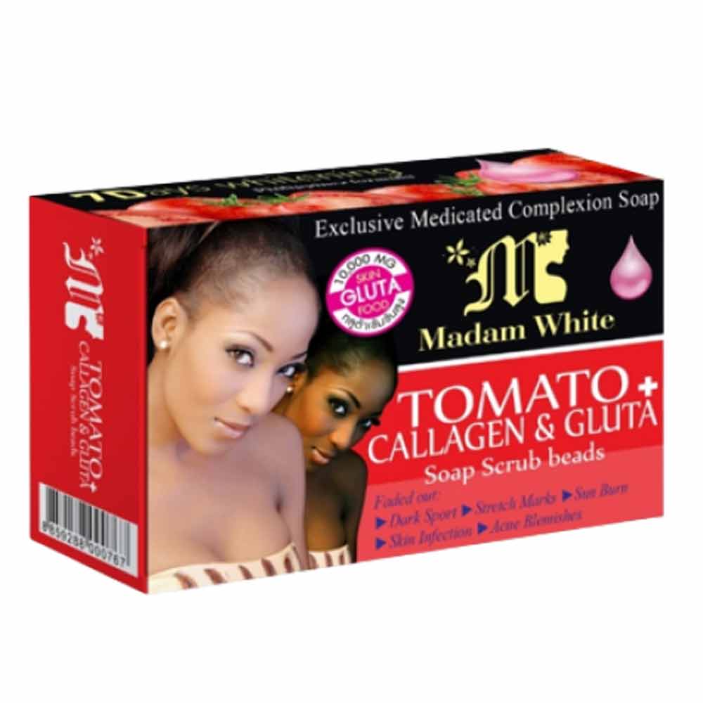 tomta 𝐌𝐚𝐝𝐚𝐦 𝐖𝐡𝐢𝐭𝐞 𝐓𝐨𝐦𝐚𝐭𝐨, 𝐂𝐨𝐥𝐥𝐚𝐠𝐞𝐧 & 𝐆𝐥𝐮𝐭𝐚 𝐒𝐨𝐚𝐩 - Image 1